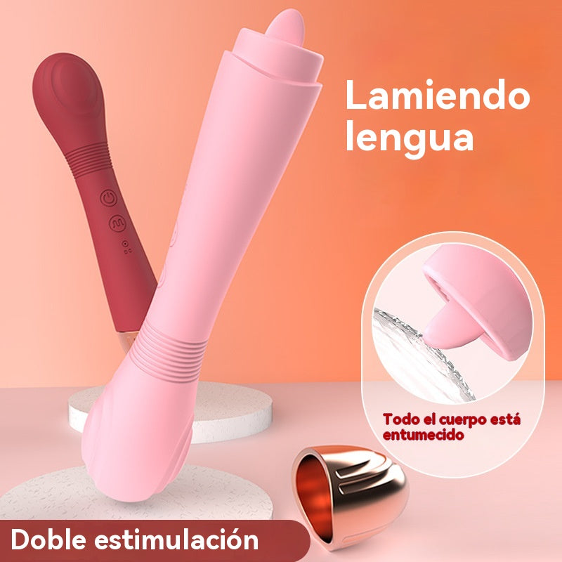 Vibrador AV de lengua