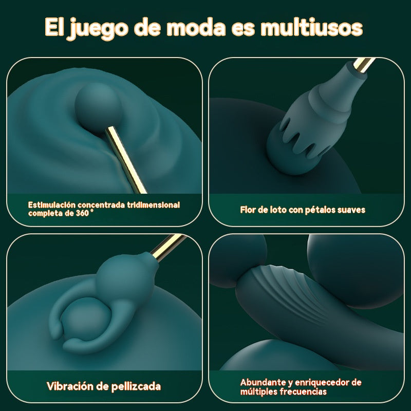Vibrador de clítoris (tres cabezas)