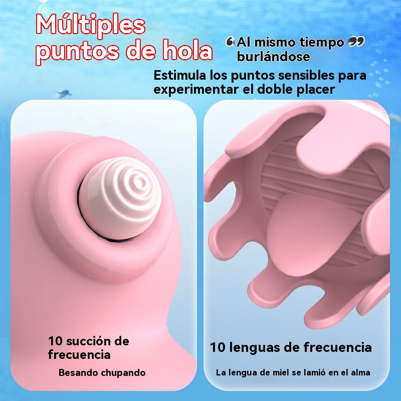 Vibrador de clítoris (succión, lengua)