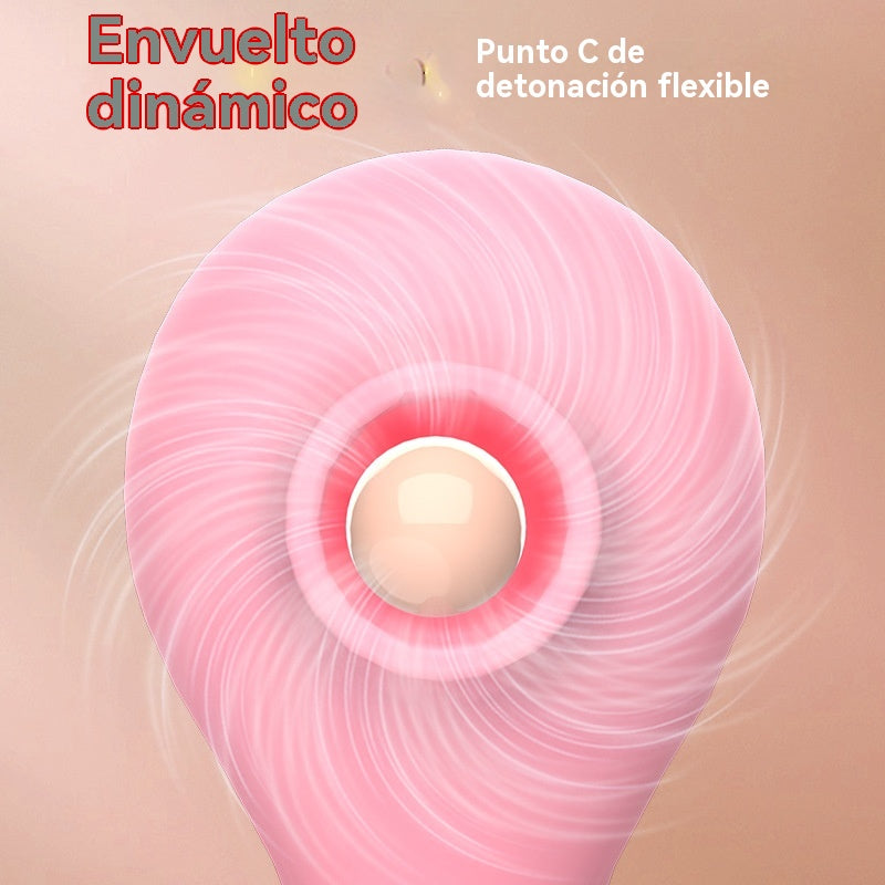 Vibrador de doble cabeza (succión)
