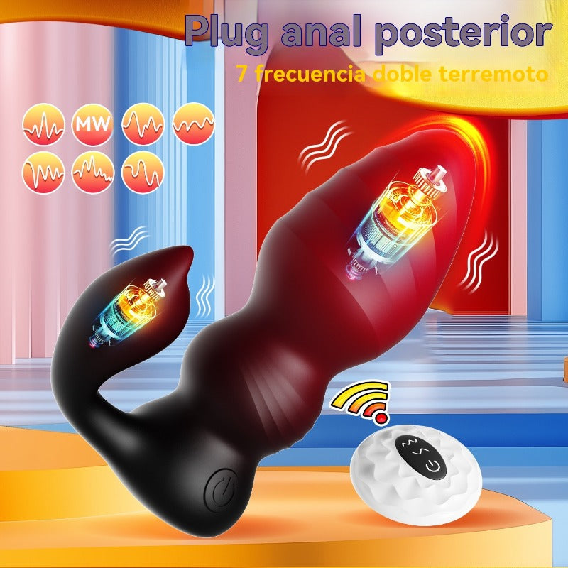 Vibrador de tapón anal