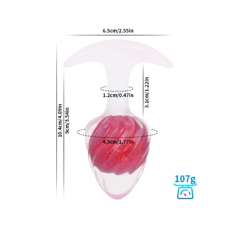 Plug anal de cristal (helado)