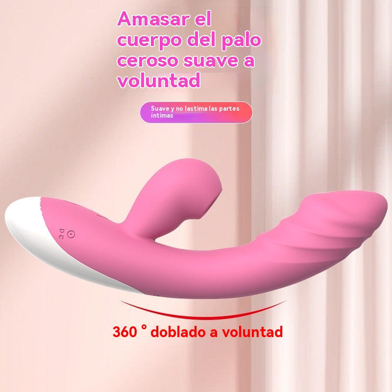 Doble cabeza (vibrando, chupando)