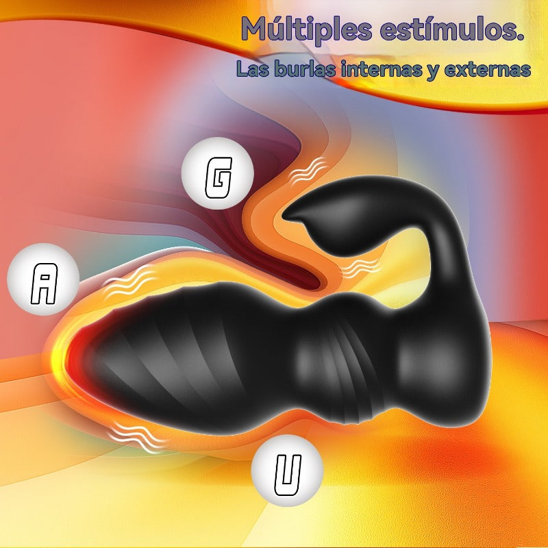 Vibrador de tapón anal