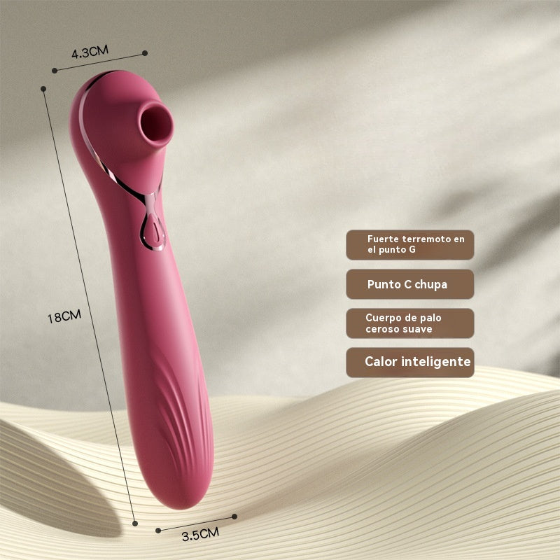 Vibrador de doble cabeza (succión)