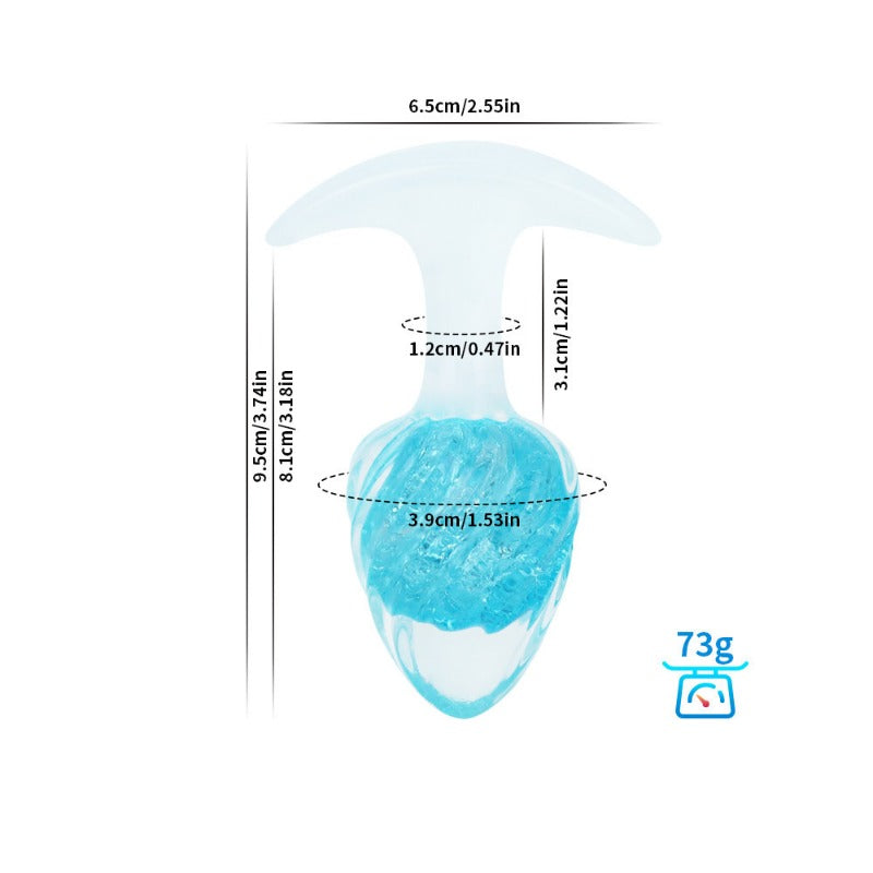 Plug anal de cristal (helado)
