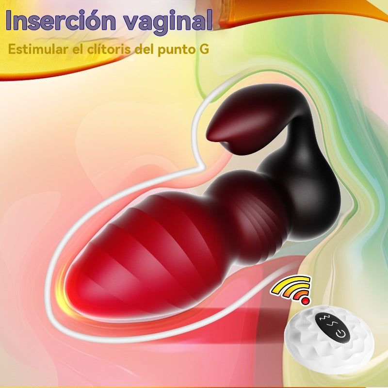 Vibrador de tapón anal