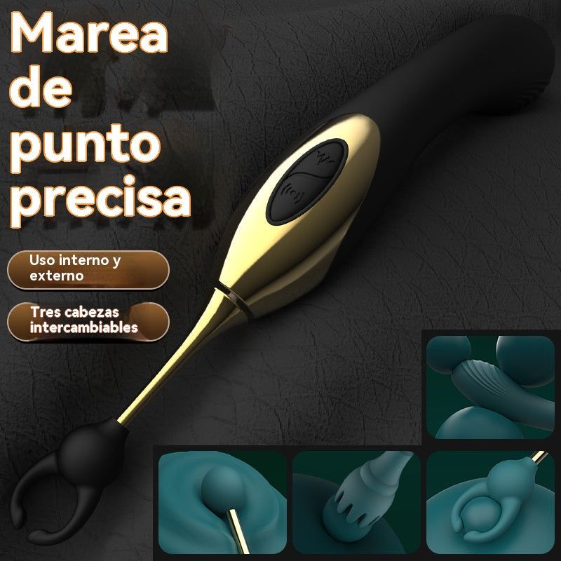 Vibrador de clítoris (tres cabezas)