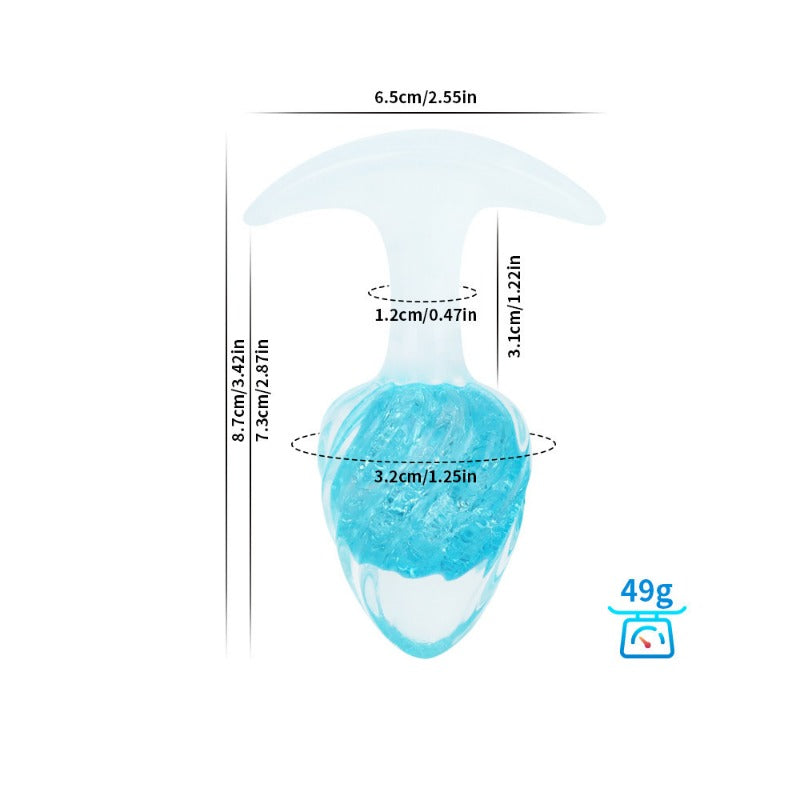 Plug anal de cristal (helado)