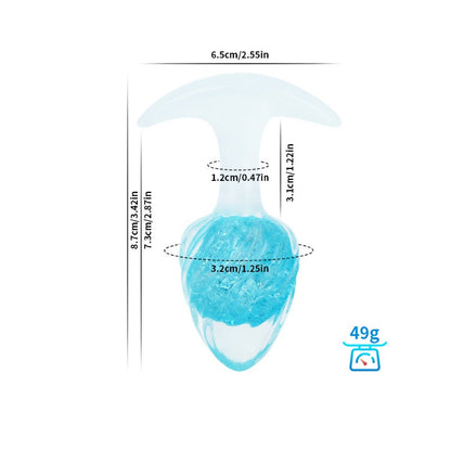 Plug anal de cristal (helado)