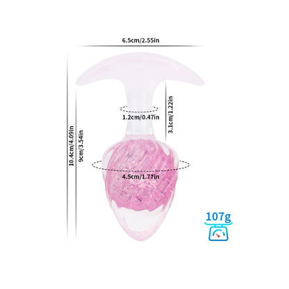 Plug anal de cristal (helado)