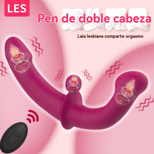 Vibrador de doble cabeza