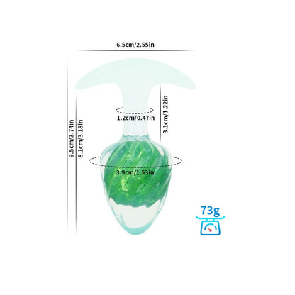 Plug anal de cristal (helado)