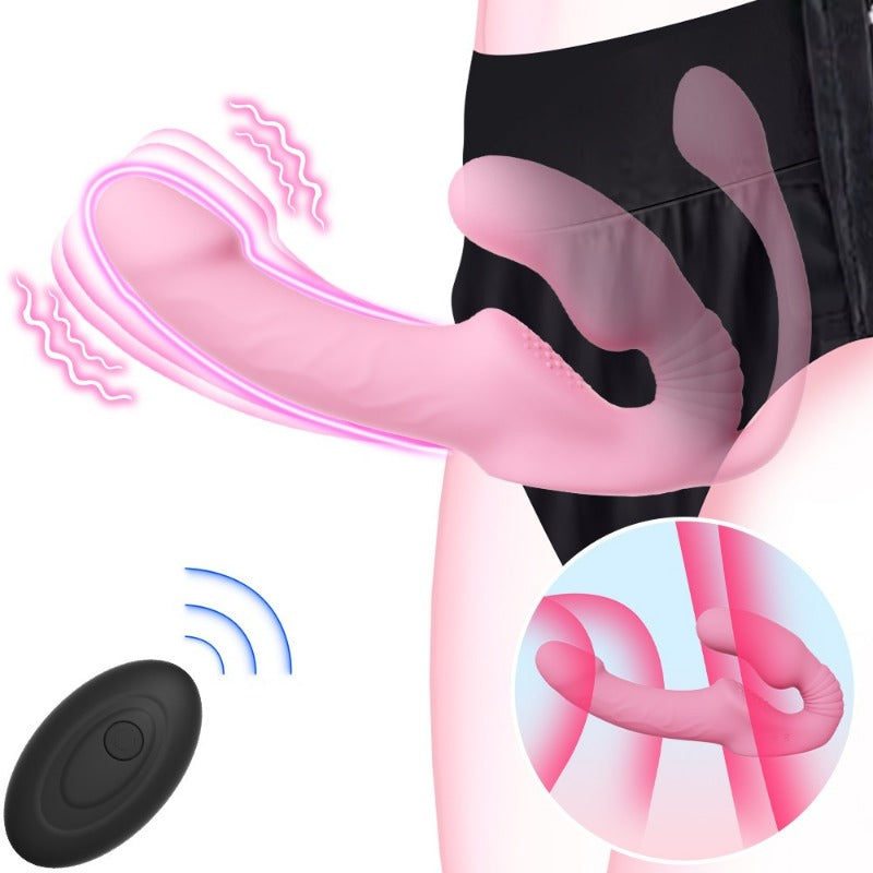 Vibrador de tres cabezas