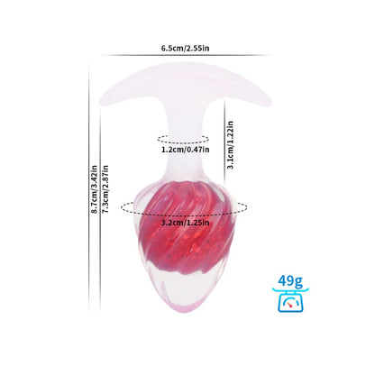 Plug anal de cristal (helado)