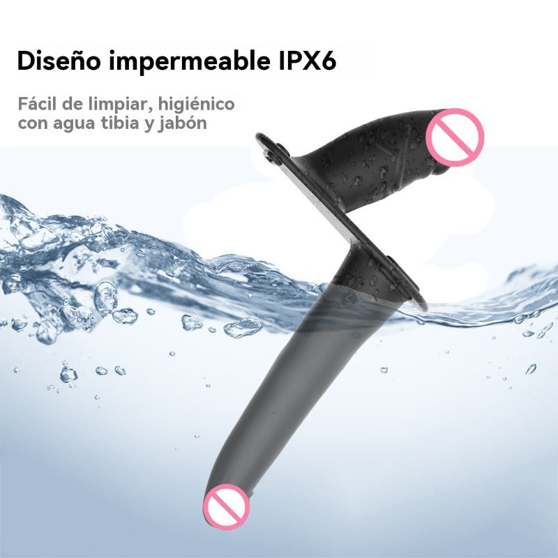 Vibrador de doble cabeza portátil