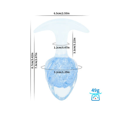Plug anal de cristal (helado)