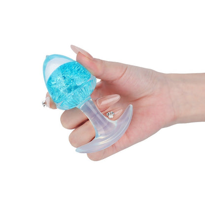 Plug anal de cristal (castaño)