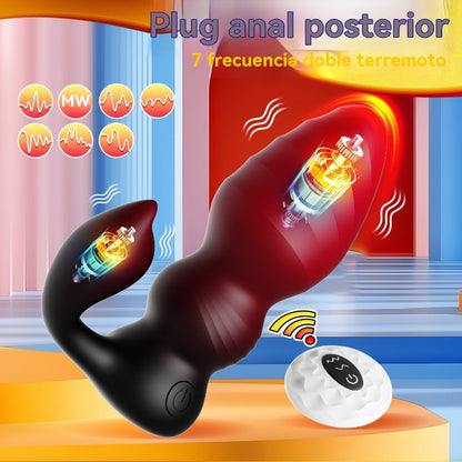 Vibrador de tapón anal