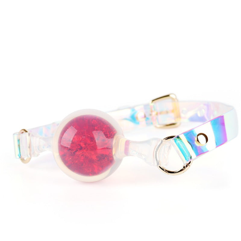 Bola de boca de cristal (roja)