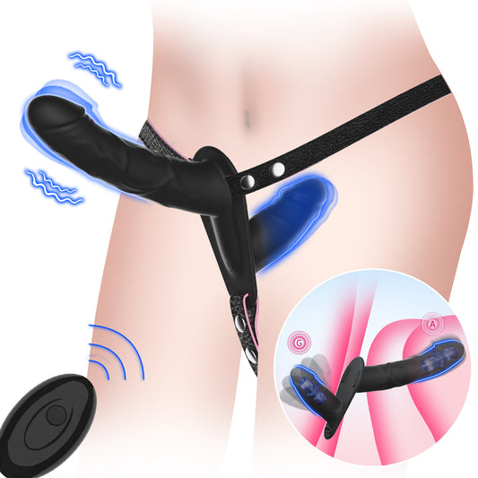 Vibrador de doble cabeza portátil