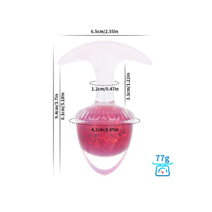Plug anal de cristal (castaño)