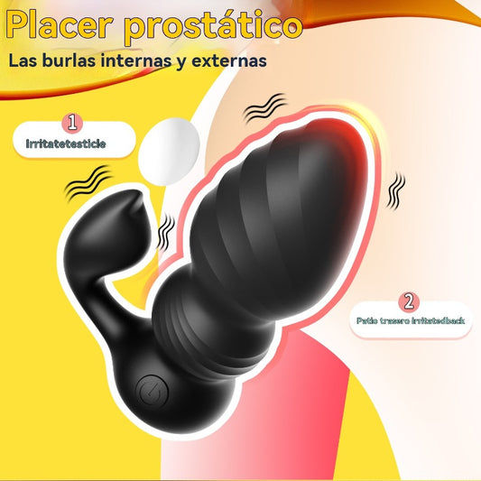 Vibrador de tapón anal