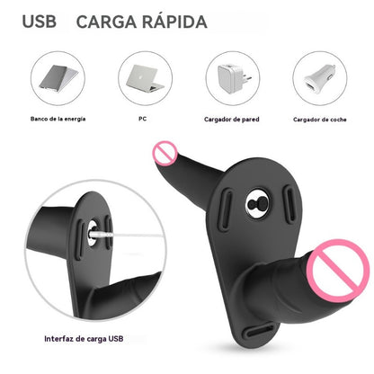 Vibrador de doble cabeza portátil