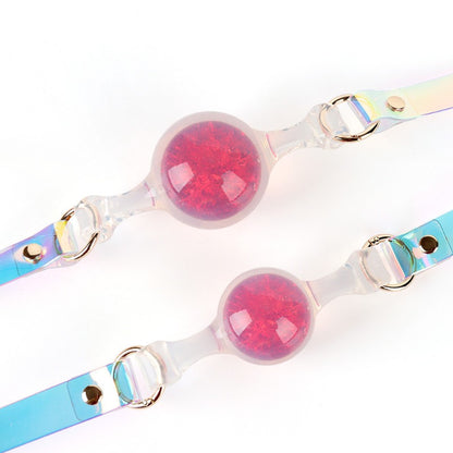Bola de boca de cristal (roja)