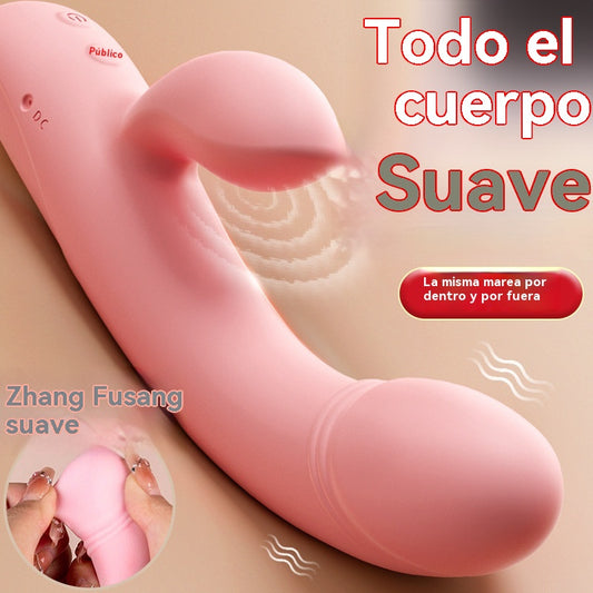 Vibrador de doble cabeza (succión)